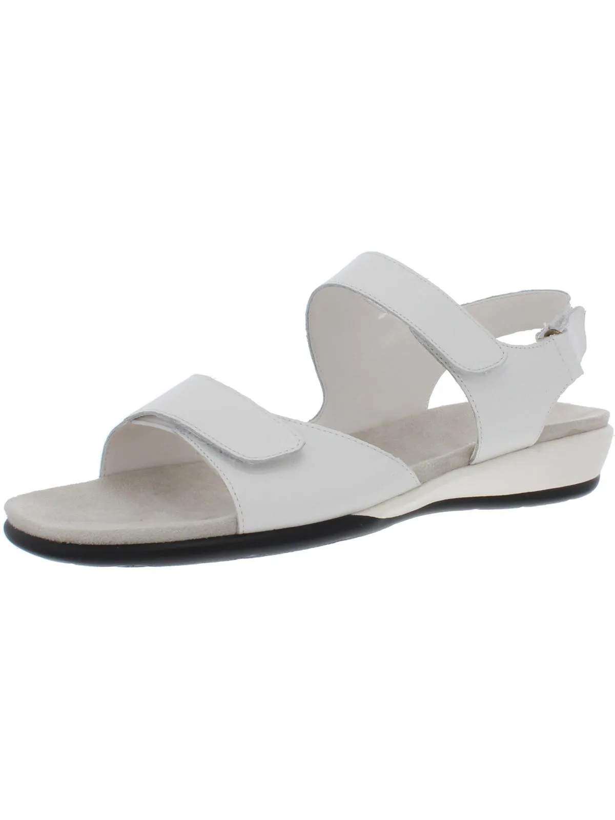 Hartwell Womens Leather Wedge Sandals