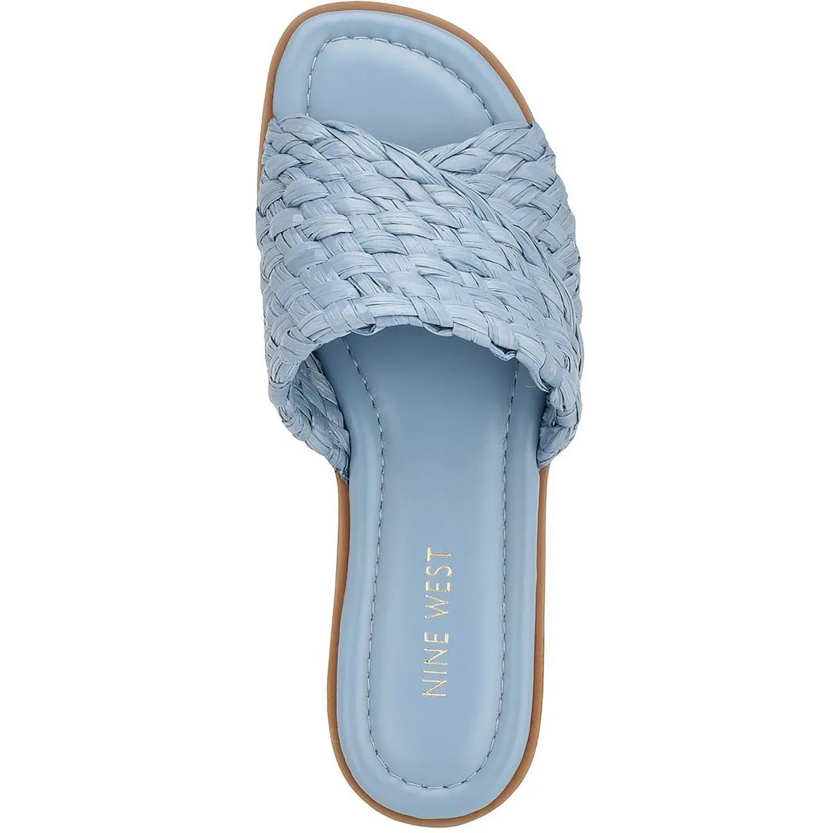 Havah  Womens Slip On Open Toe Slide Sandals