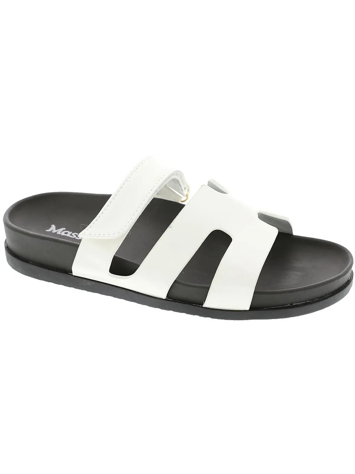 Hope Womens Faux Leather Slide Sandals