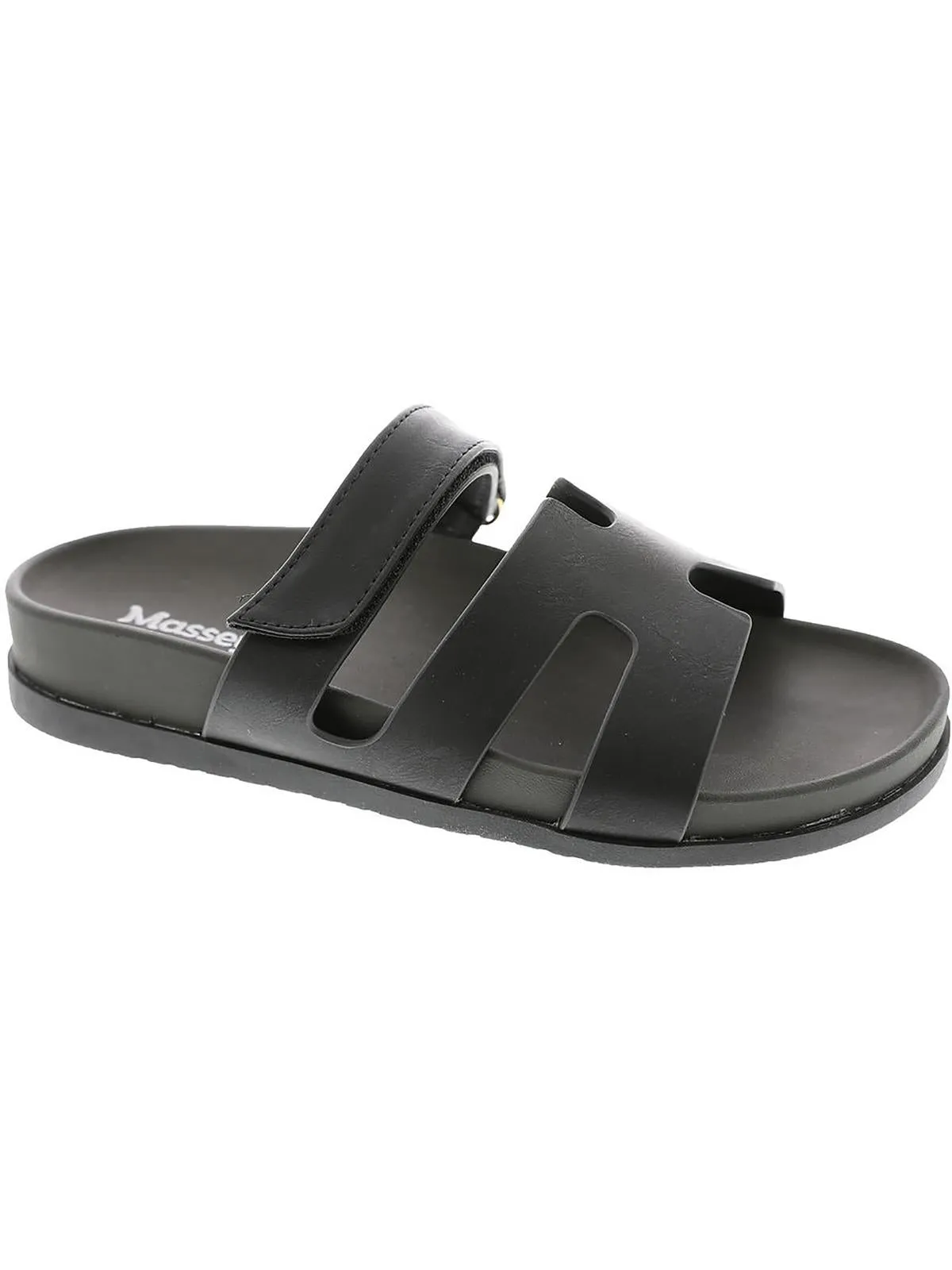 Hope Womens Faux Leather Slide Sandals