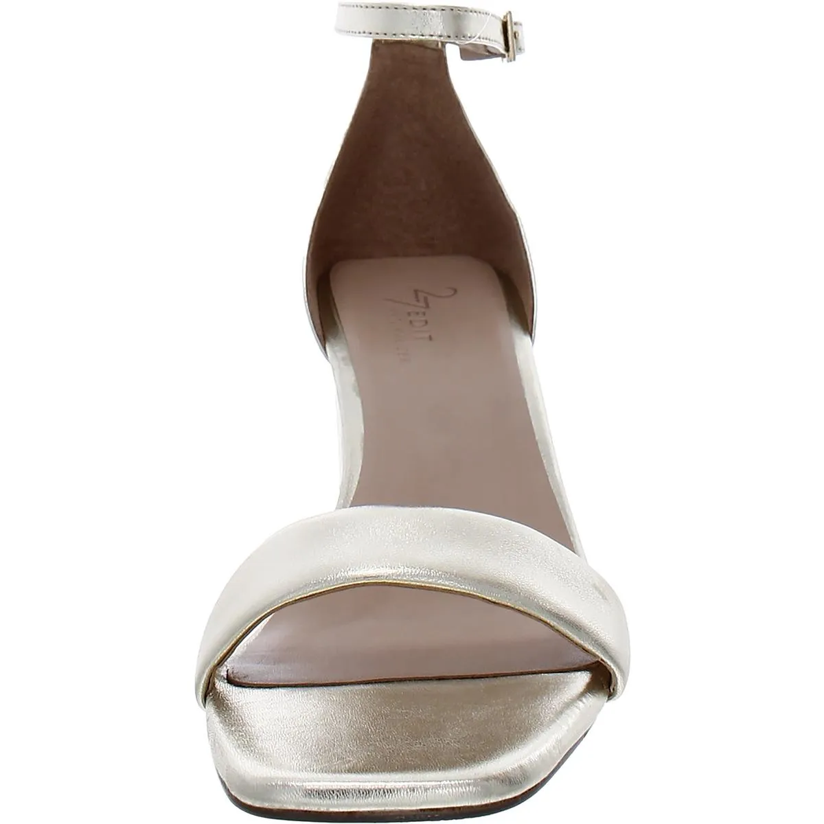 Iriss Womens Leather Metallic Heels