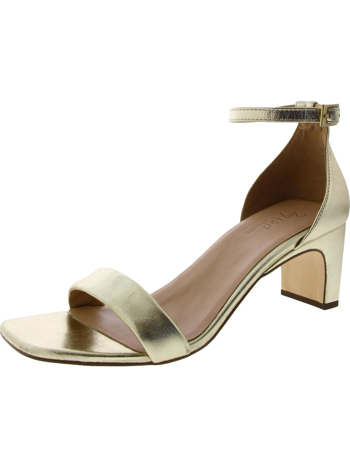 Iriss Womens Leather Metallic Heels