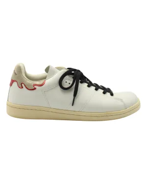 Isabel Marant Bart Low-Top Sneakers in White Leather