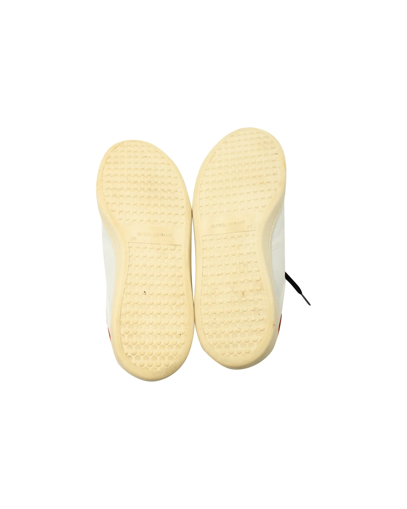Isabel Marant Bart Low-Top Sneakers in White Leather