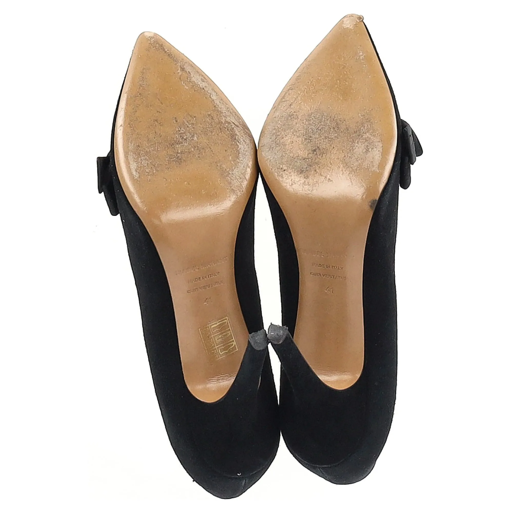 Isabel Marant Poppy Bow Detail Pumps in Black Suede