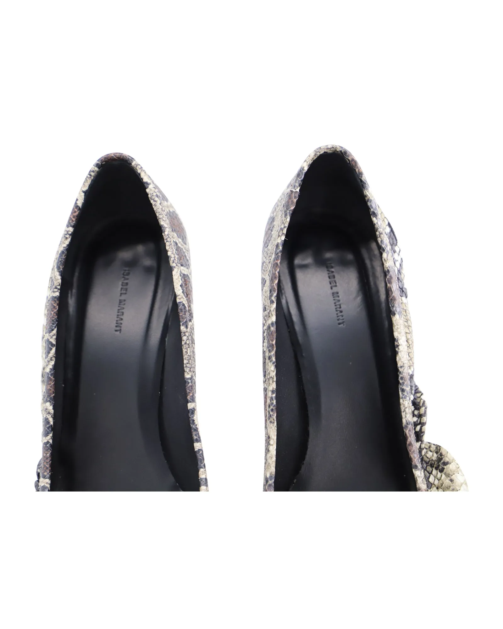 Isabel Marant Poween Pumps in Phyton-skin Leather