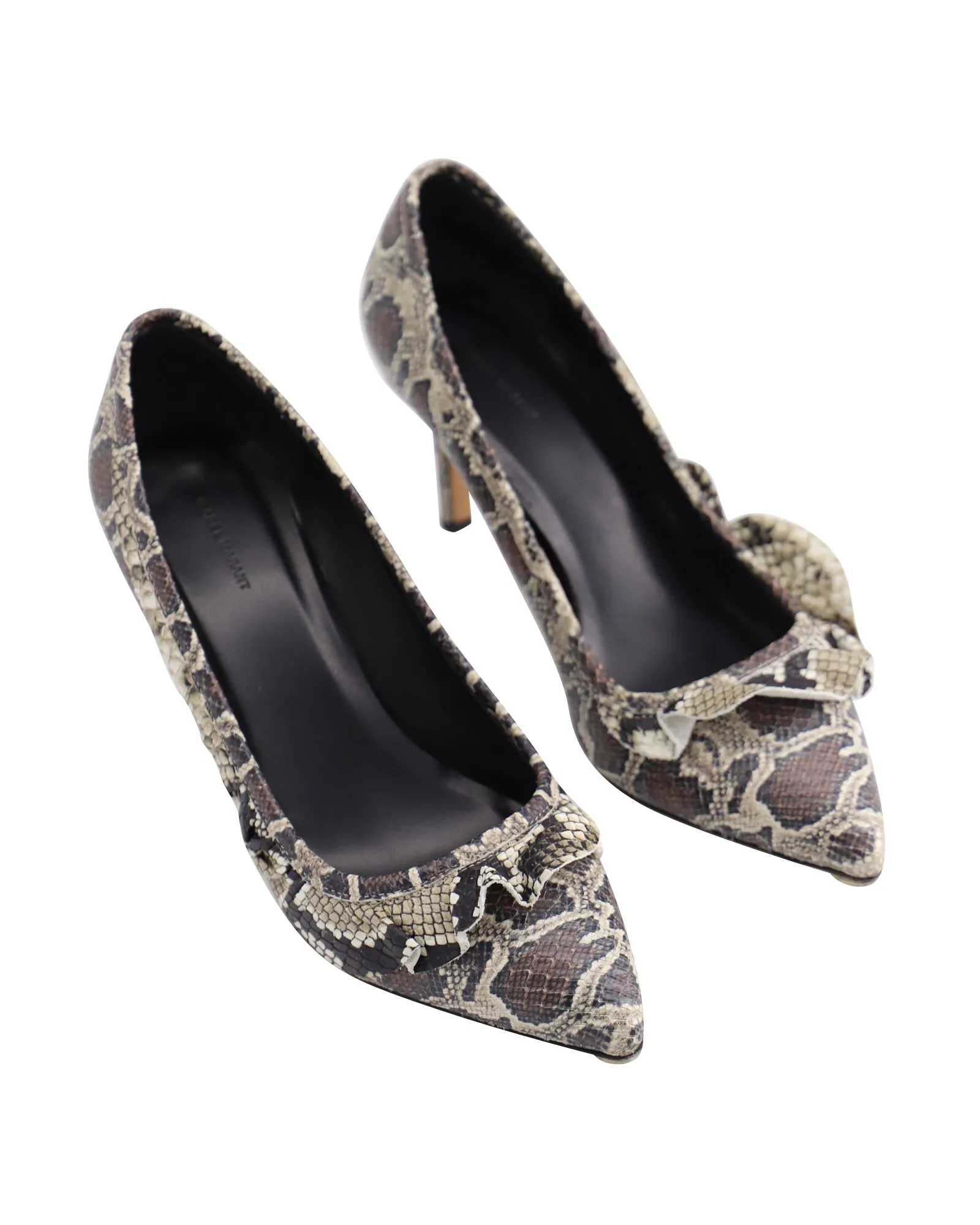 Isabel Marant Poween Pumps in Phyton-skin Leather