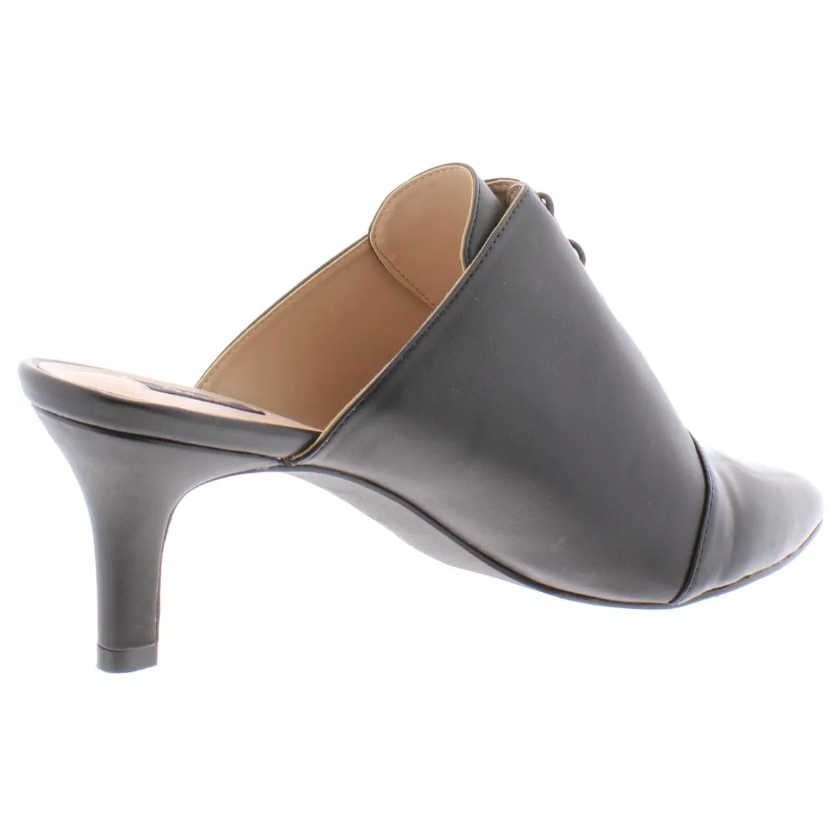 Jessie Womens Oxford Faux Leather Mules