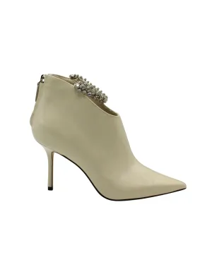 Jimmy Choo Blaize Ankle Boots in Cream Patent Leather