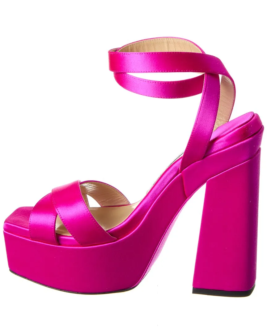 Jimmy Choo Gaia 140 Satin Platform Sandal