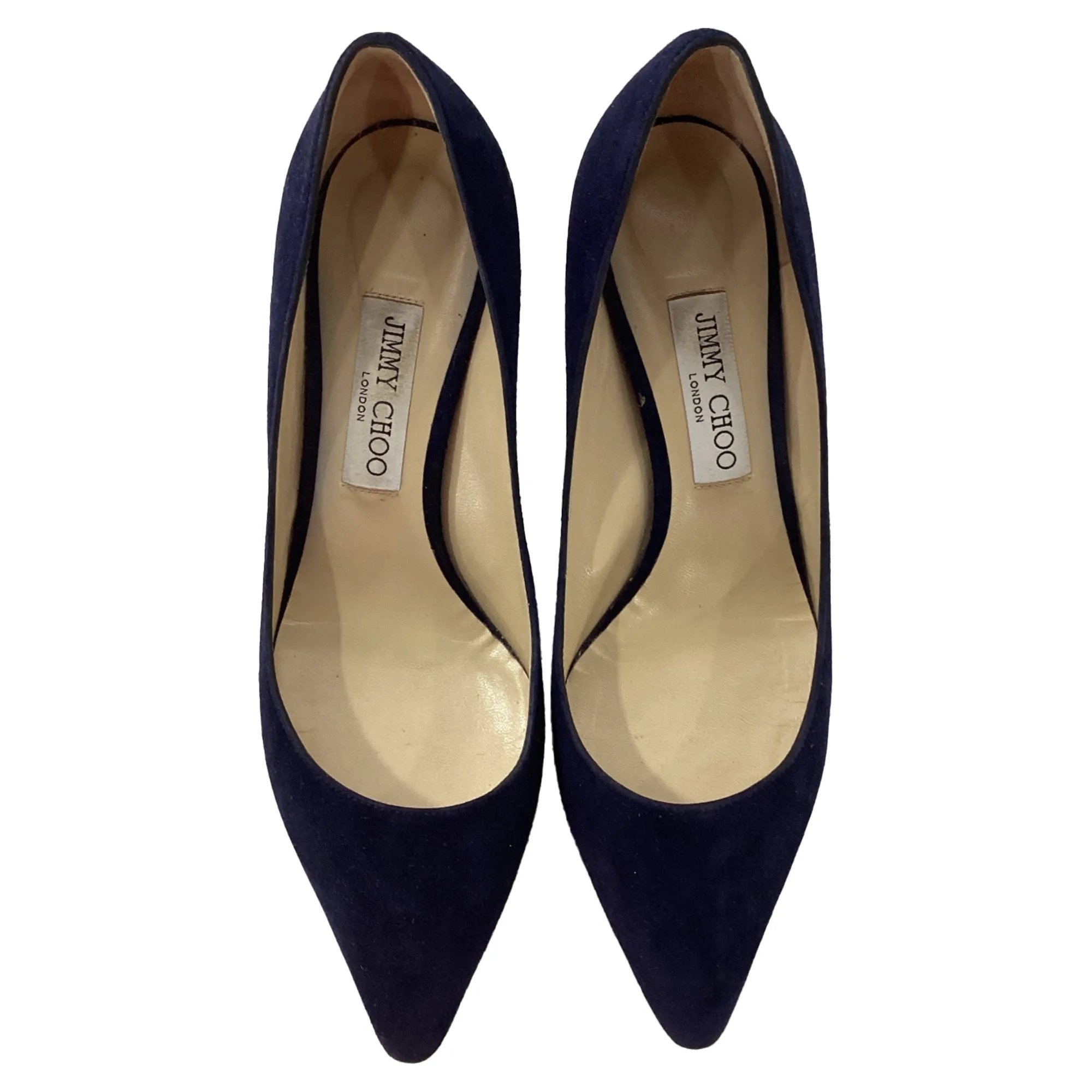 Jimmy Choo Romy 60 Pumps in Navy Blue Suede
