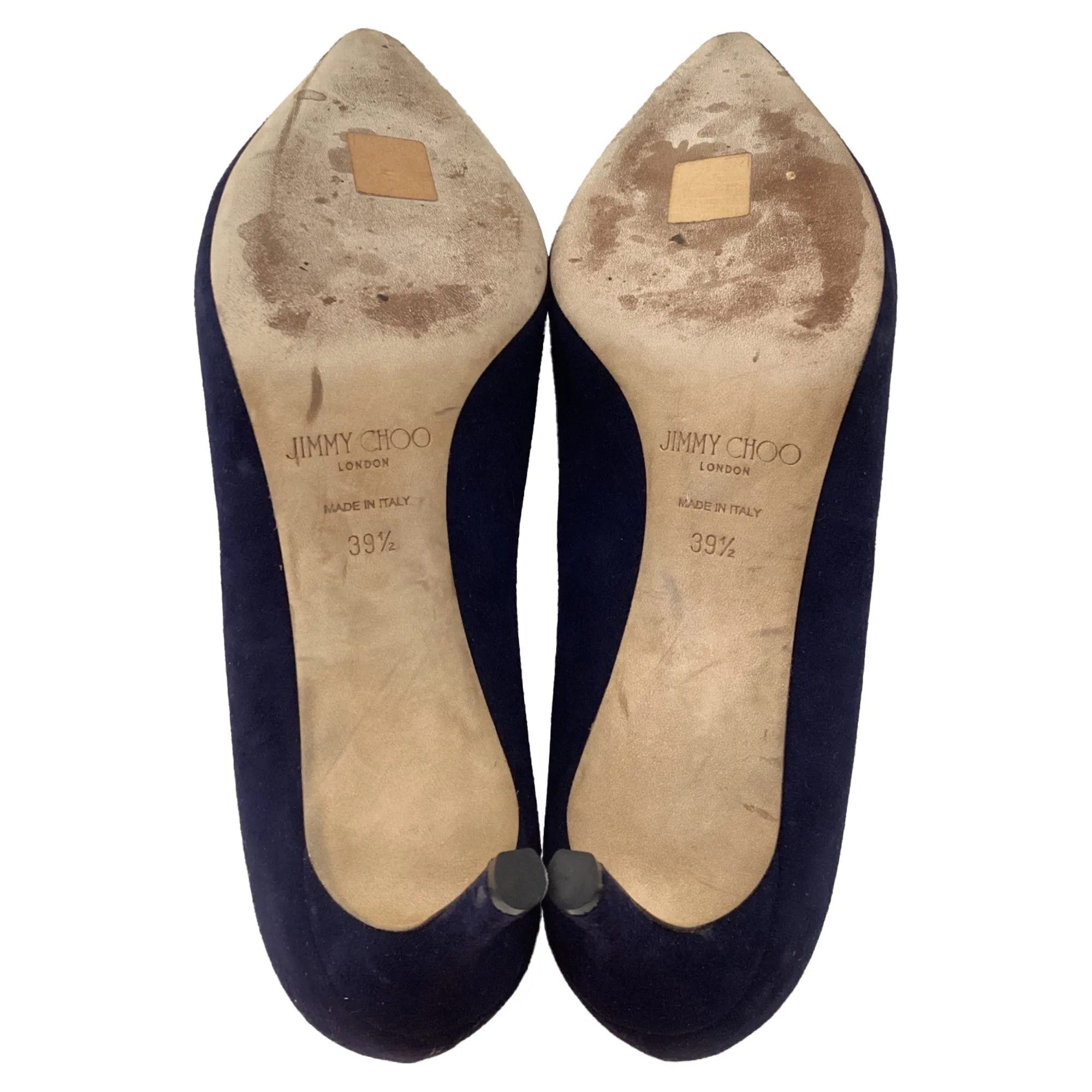 Jimmy Choo Romy 60 Pumps in Navy Blue Suede