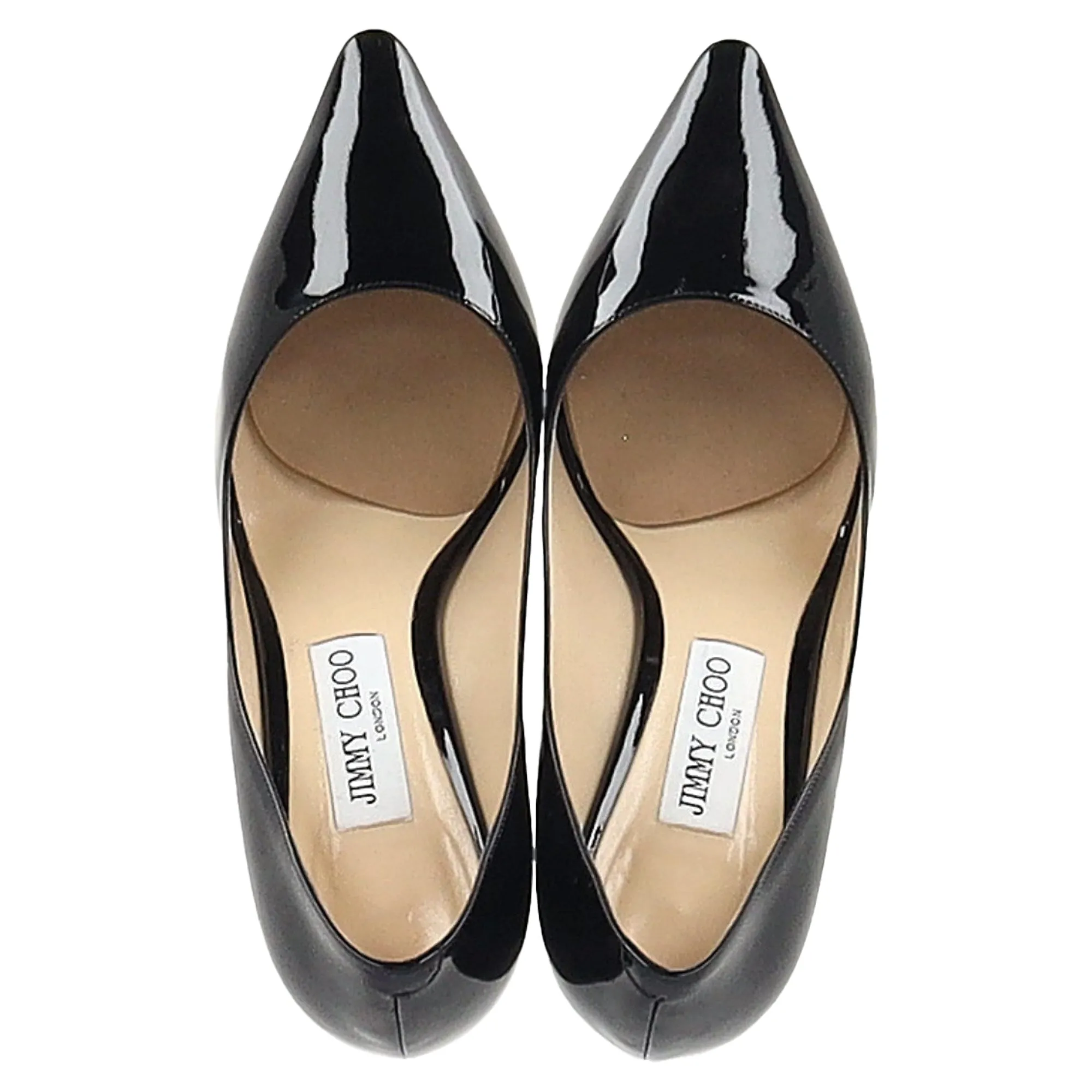 Jimmy Choo Romy 85 Pumps in Black Patent Leather