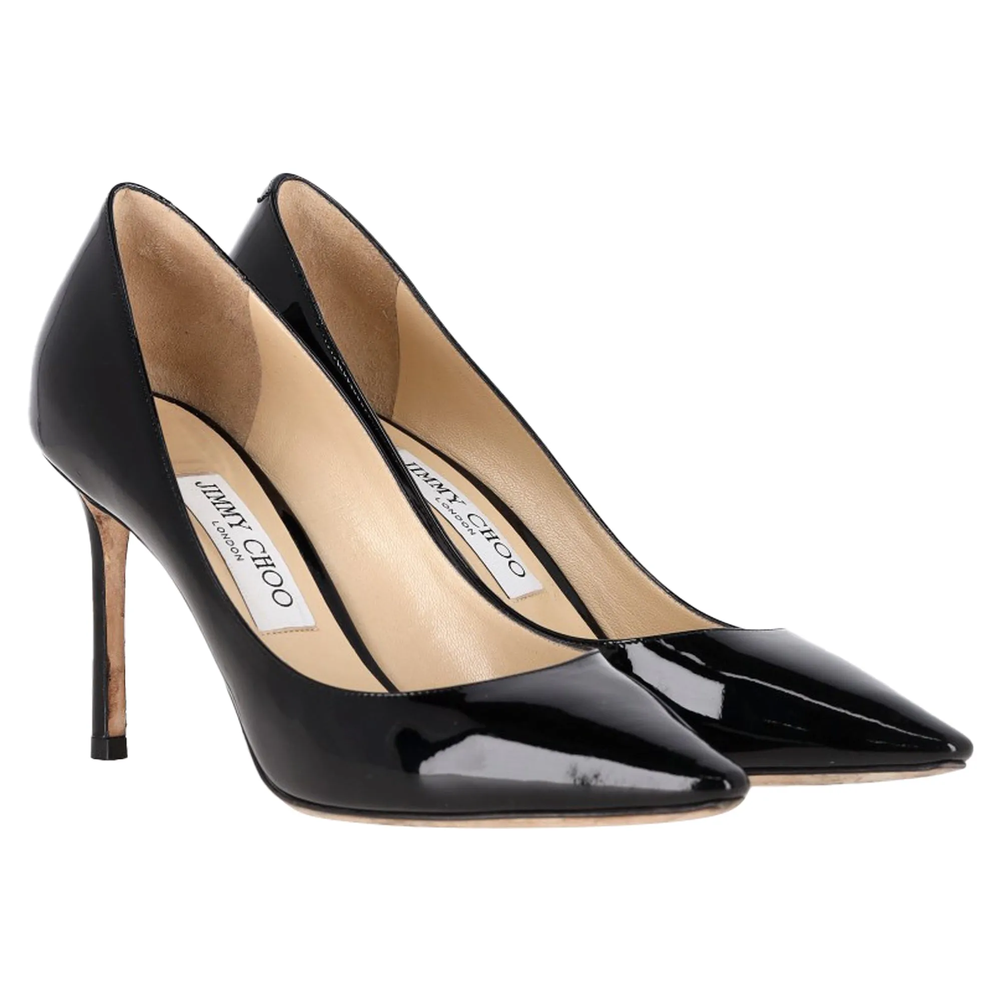 Jimmy Choo Romy 85 Pumps in Black Patent Leather