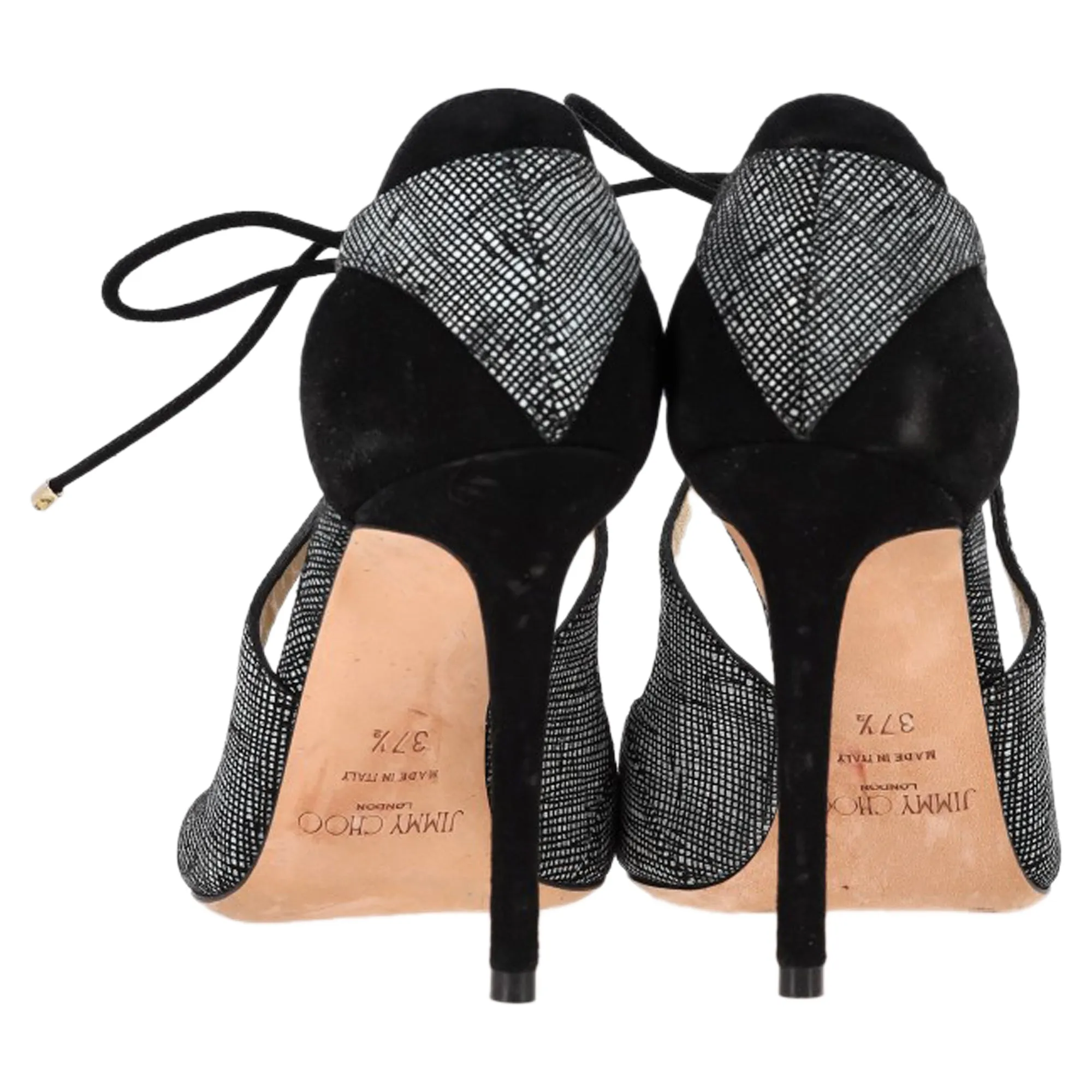 Jimmy Choo Vanessa Textured Pumps in Black Suede