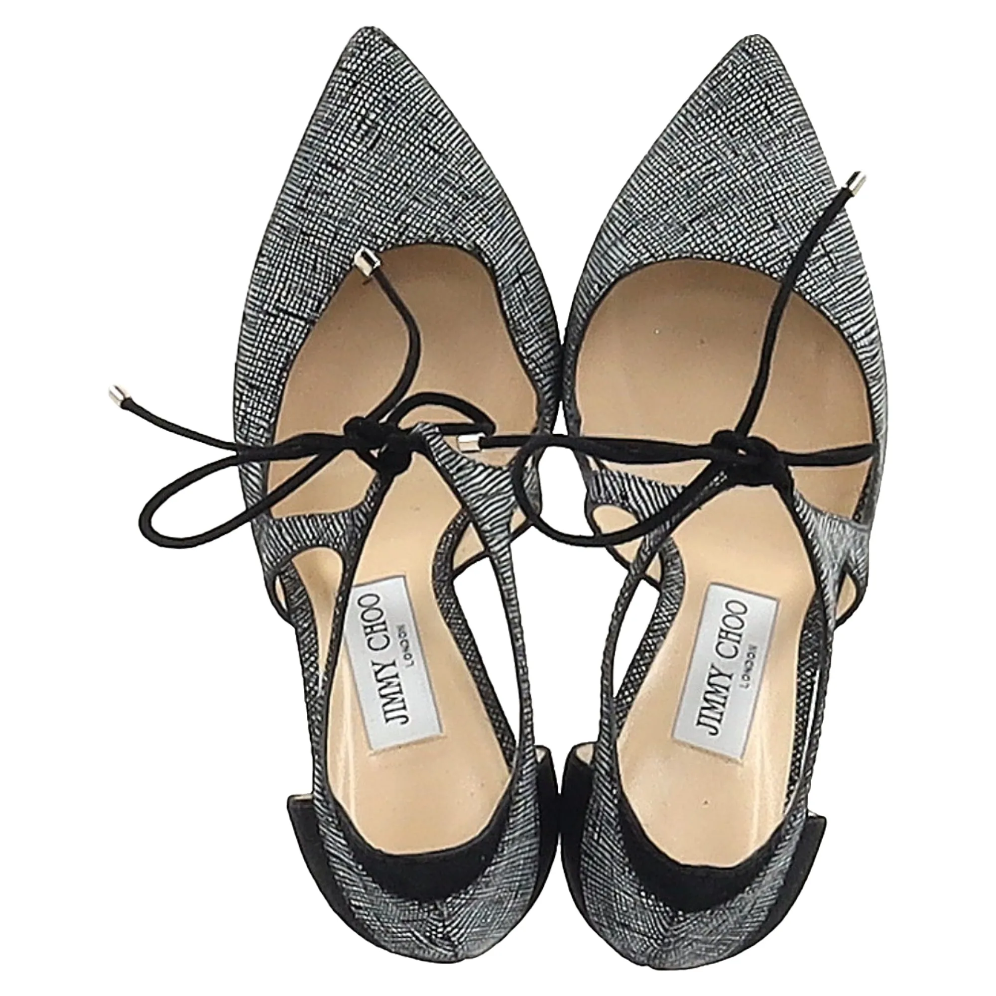 Jimmy Choo Vanessa Textured Pumps in Black Suede