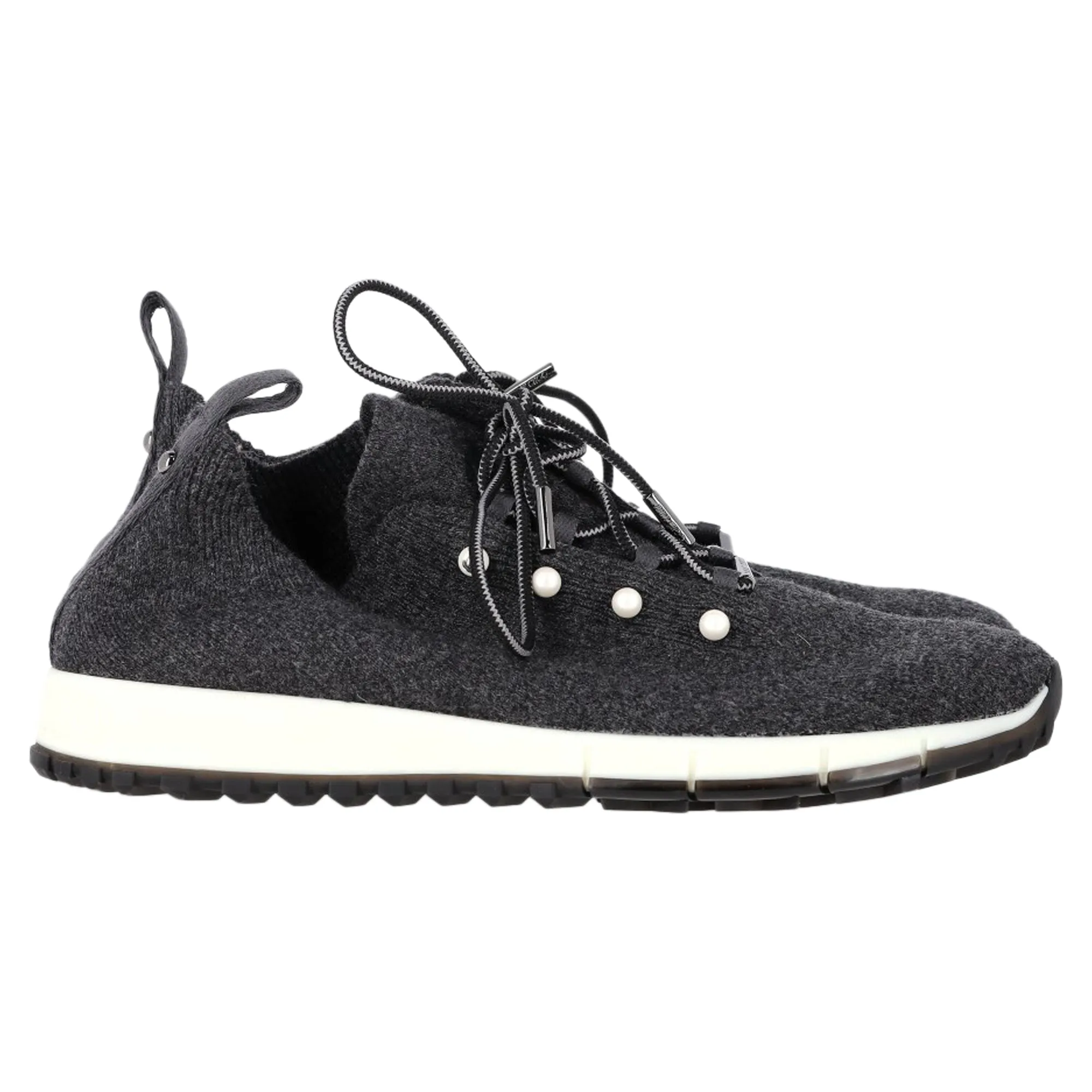 Jimmy Choo Veles Sneakers in Grey Cashmere