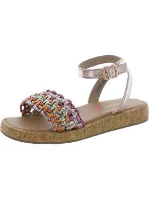 Jlayny Girls Cushioned Footbed Open Toe Ankle Strap