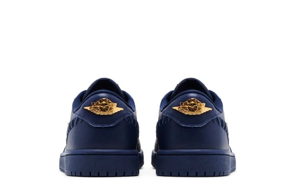 Jordan 1 Low Method of Make Midnight Navy Metallic Gold (Women's)