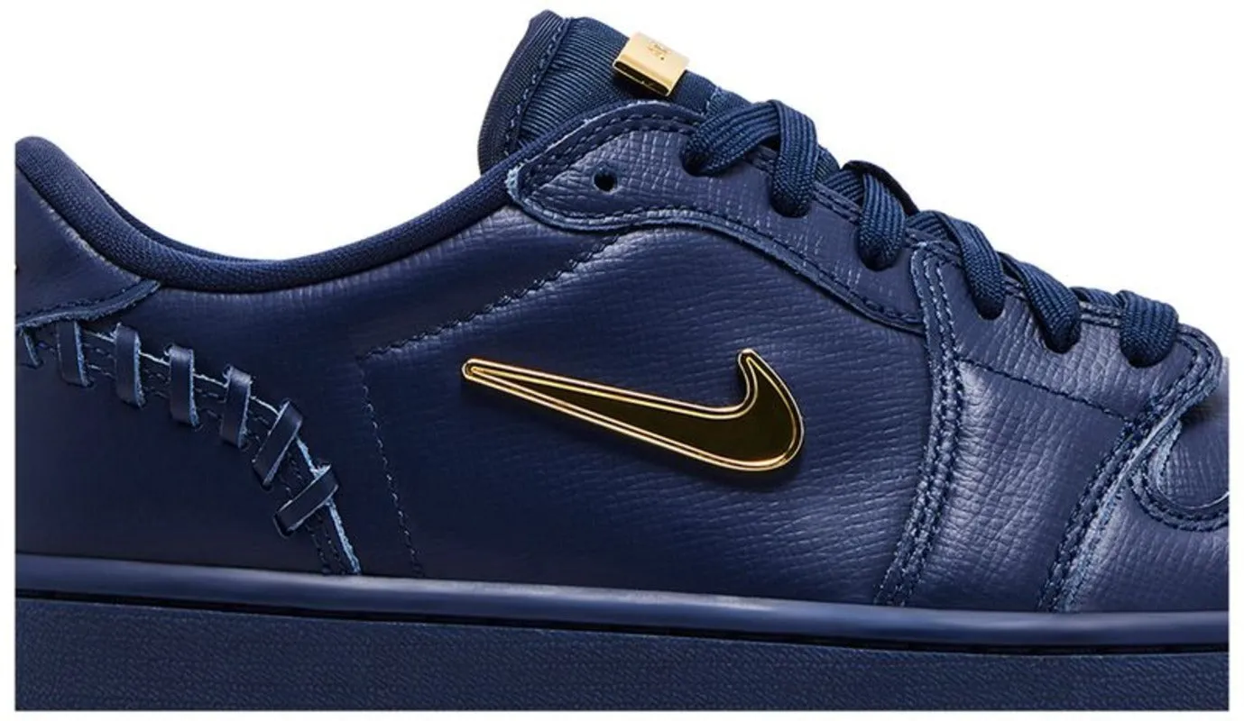 Jordan 1 Low Method of Make Midnight Navy Metallic Gold (Women's)