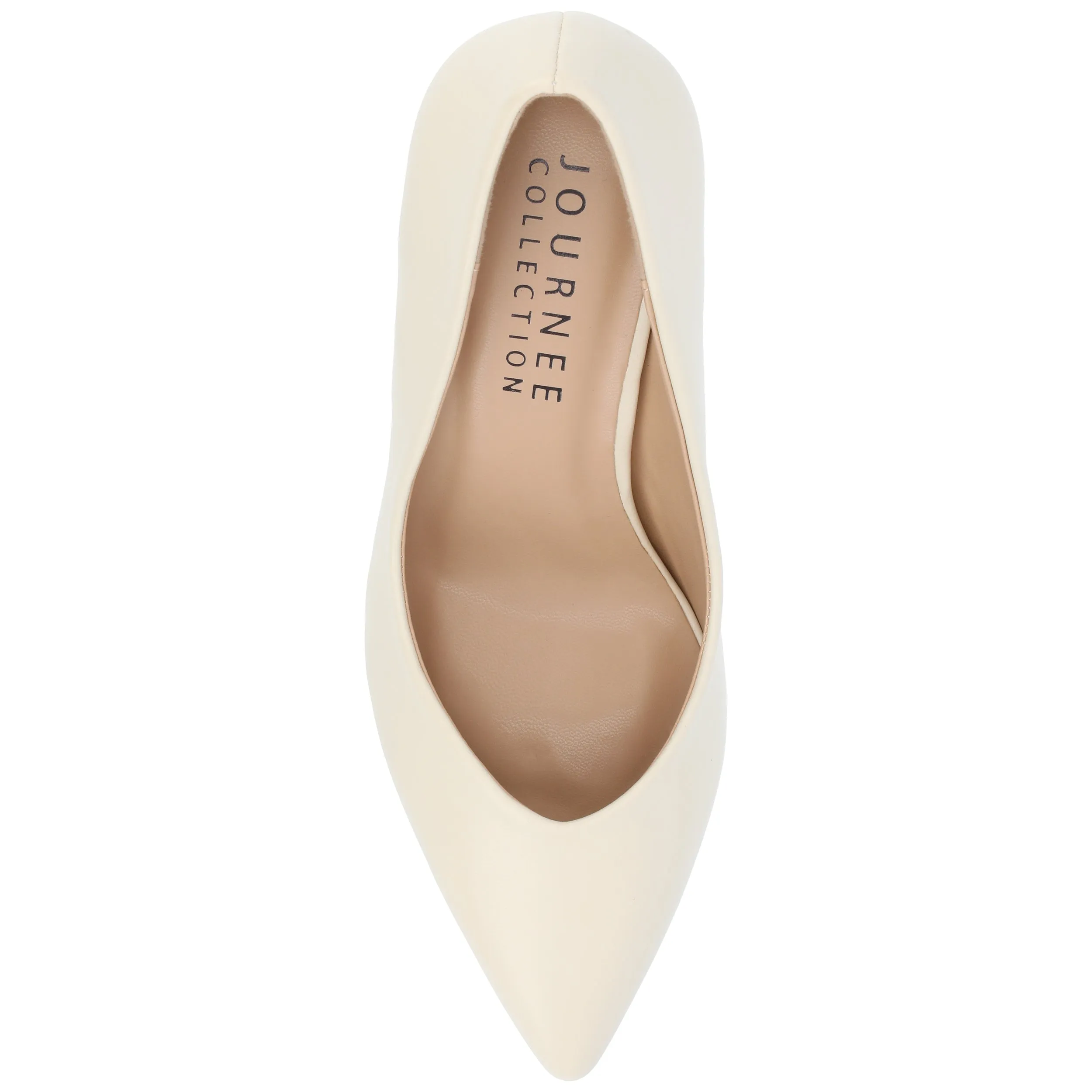 Journee Collection Women's Gabriella SuperNatural Shades Tru Comfort Foam Slip On Pointed Toe Pumps