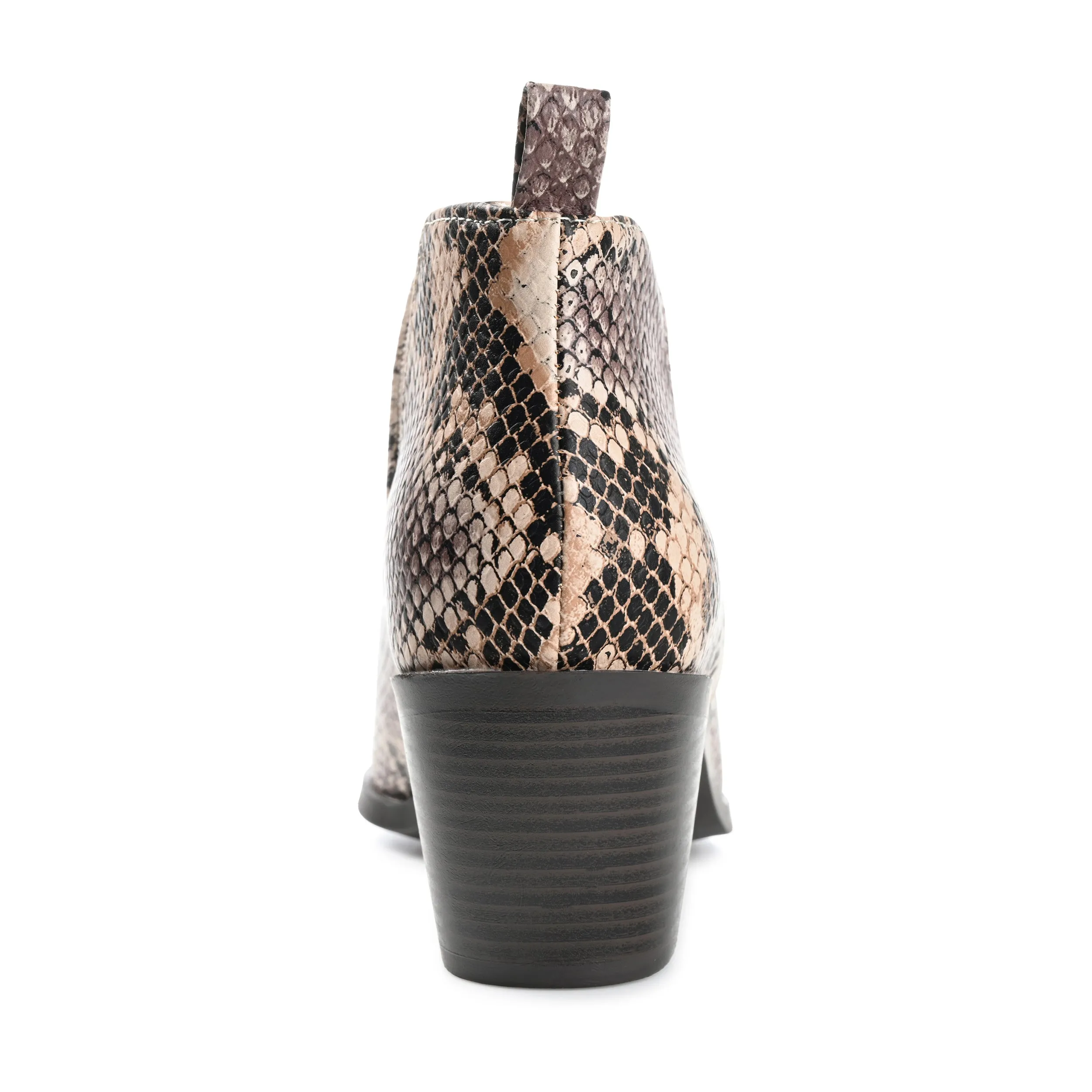 Journee Collection Womens Lola Pull On Stacked Heel Booties
