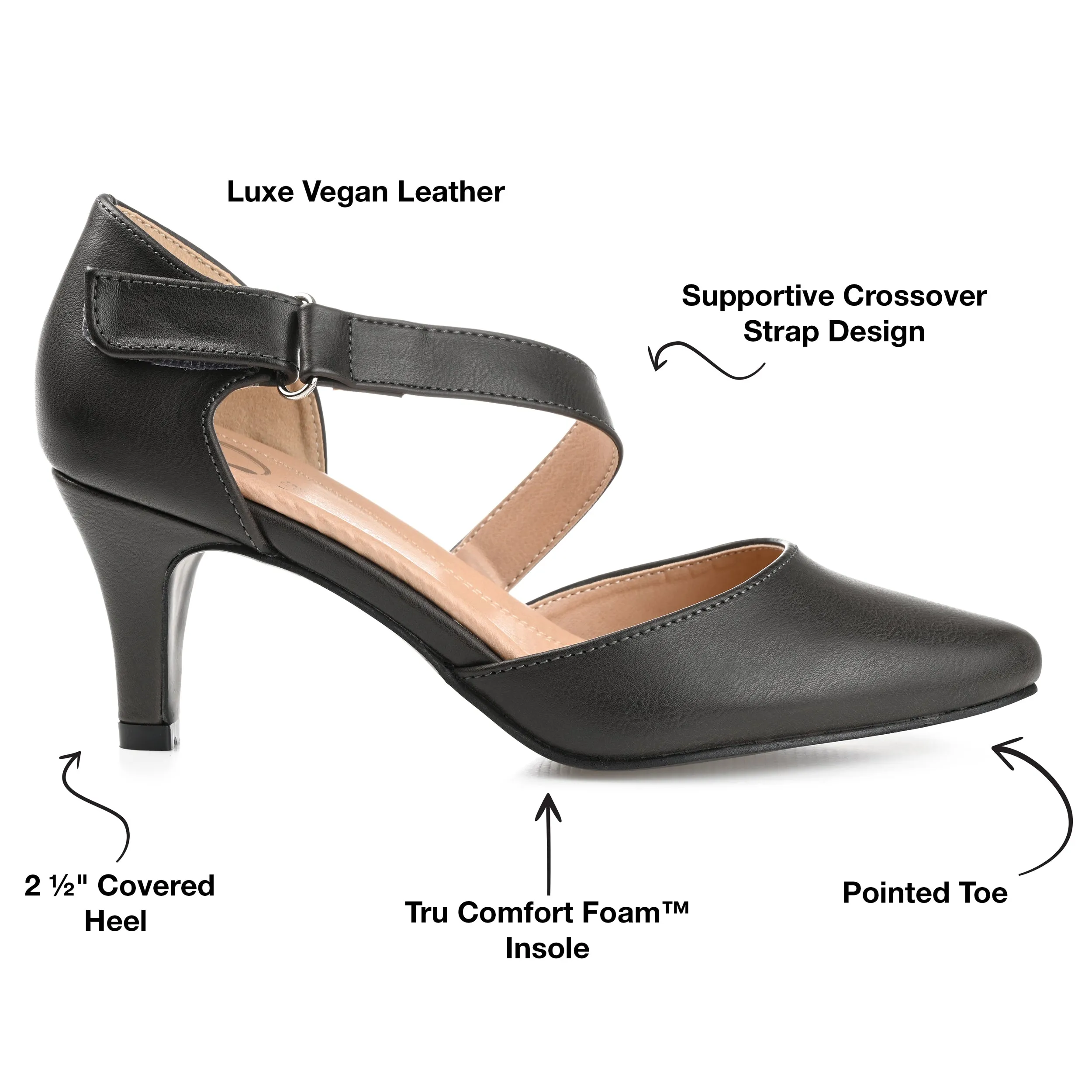Journee Collection Women's Tru Comfort Foam Wide Width Tillis Pump