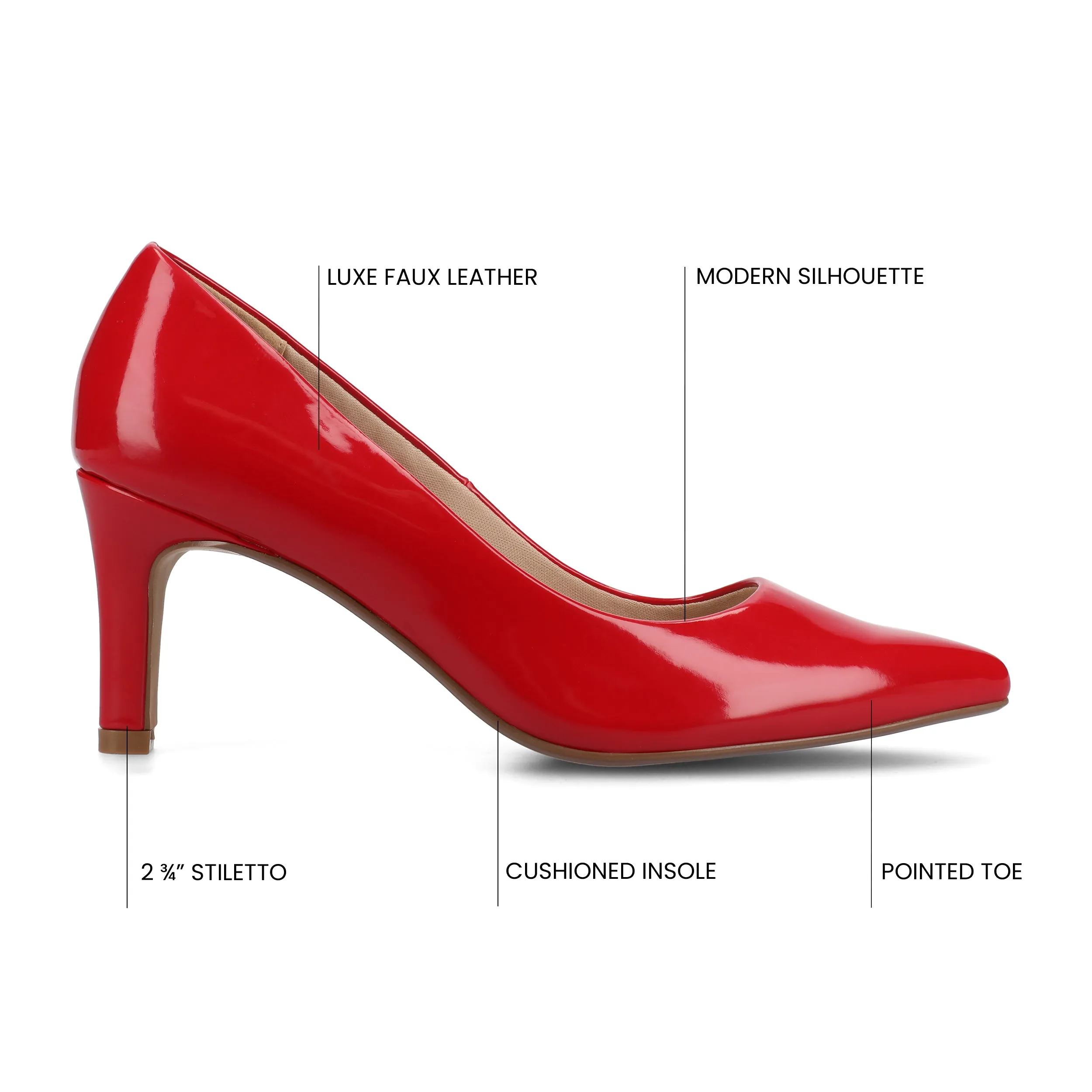 Journee Women's Scylee Medium and Wide Width Pumps