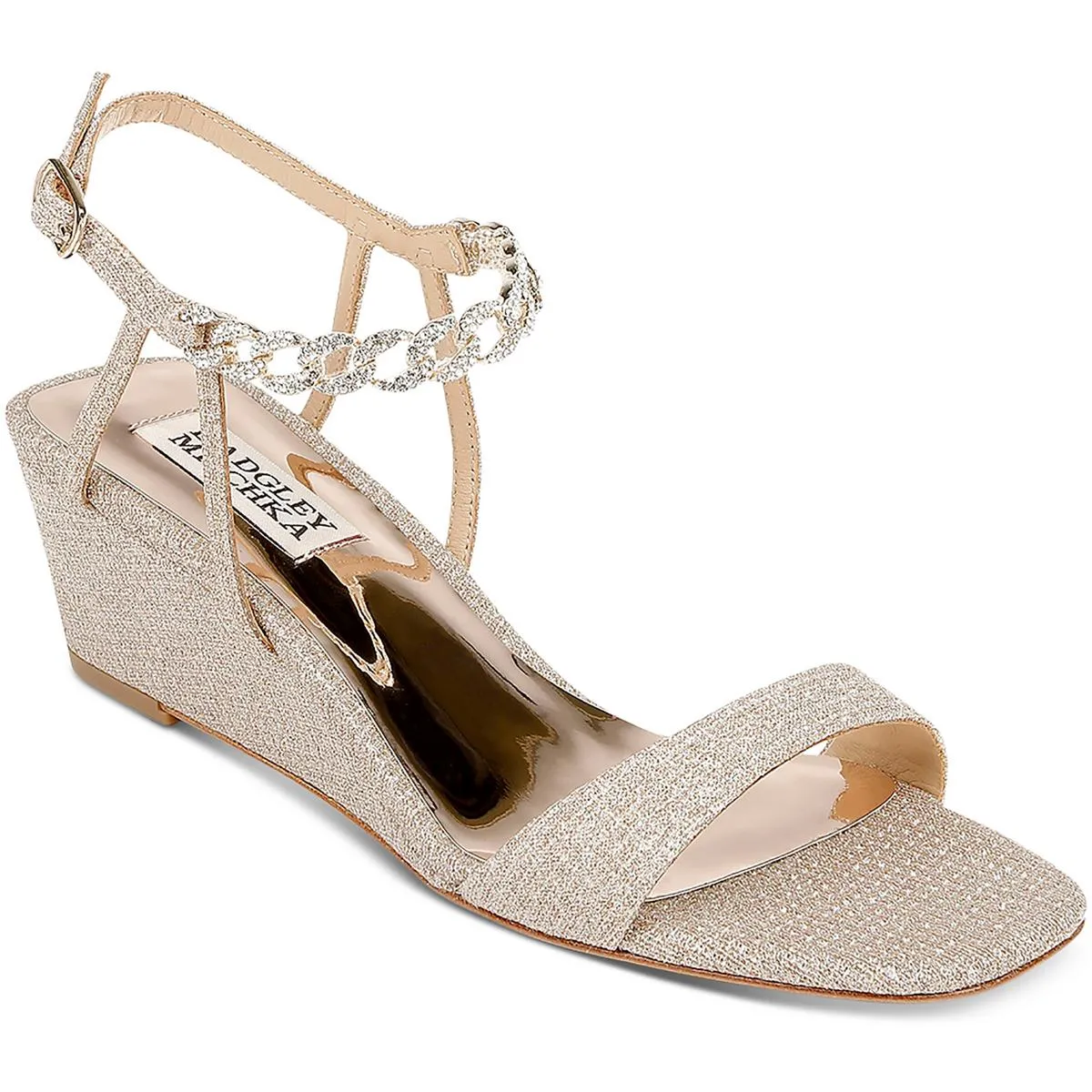 KAELYN Womens Leather Wedge Sandal Wedge Heels
