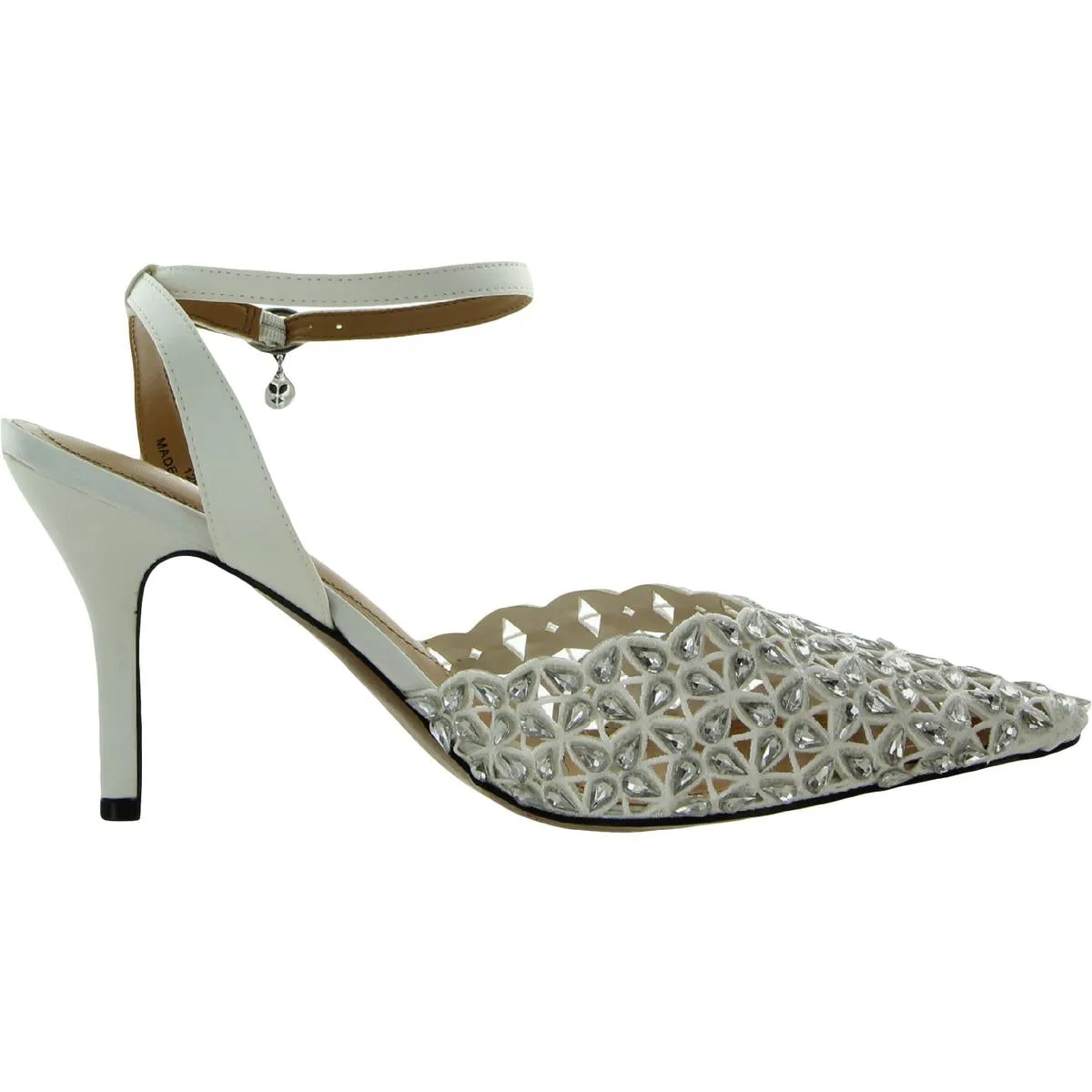Kamilo Womens Satin Embellished Pointed Toe Heels
