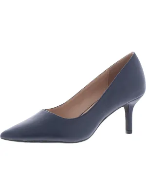 Kate Womens Vegan Leather Slip On Pumps
