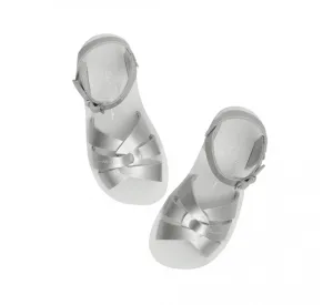 Kid's Swimmer Salt Water Sandals In Silver