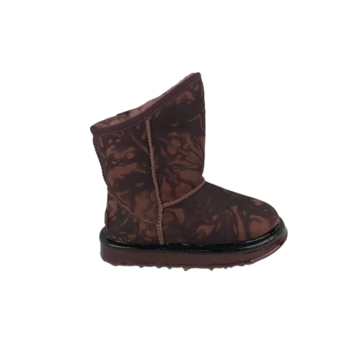 KIDS / YOUTH DIPPED COSY SHORT OXBLOOD TYE DYE
