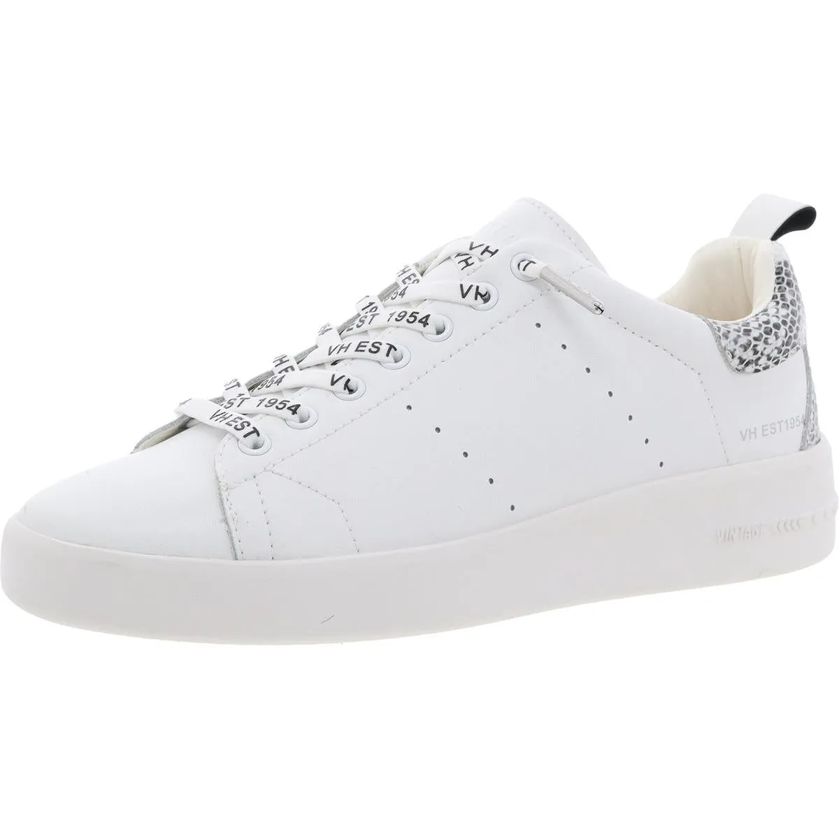 LAILA Womens Cushioned Footbed Leather Casual And Fashion Sneakers