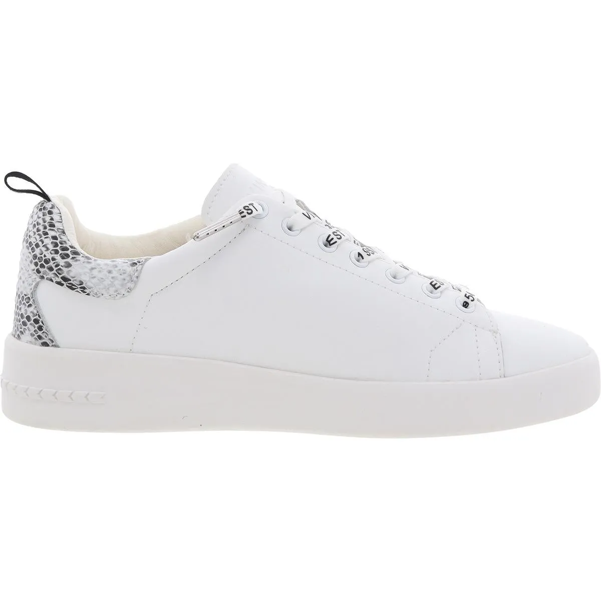 LAILA Womens Cushioned Footbed Leather Casual And Fashion Sneakers