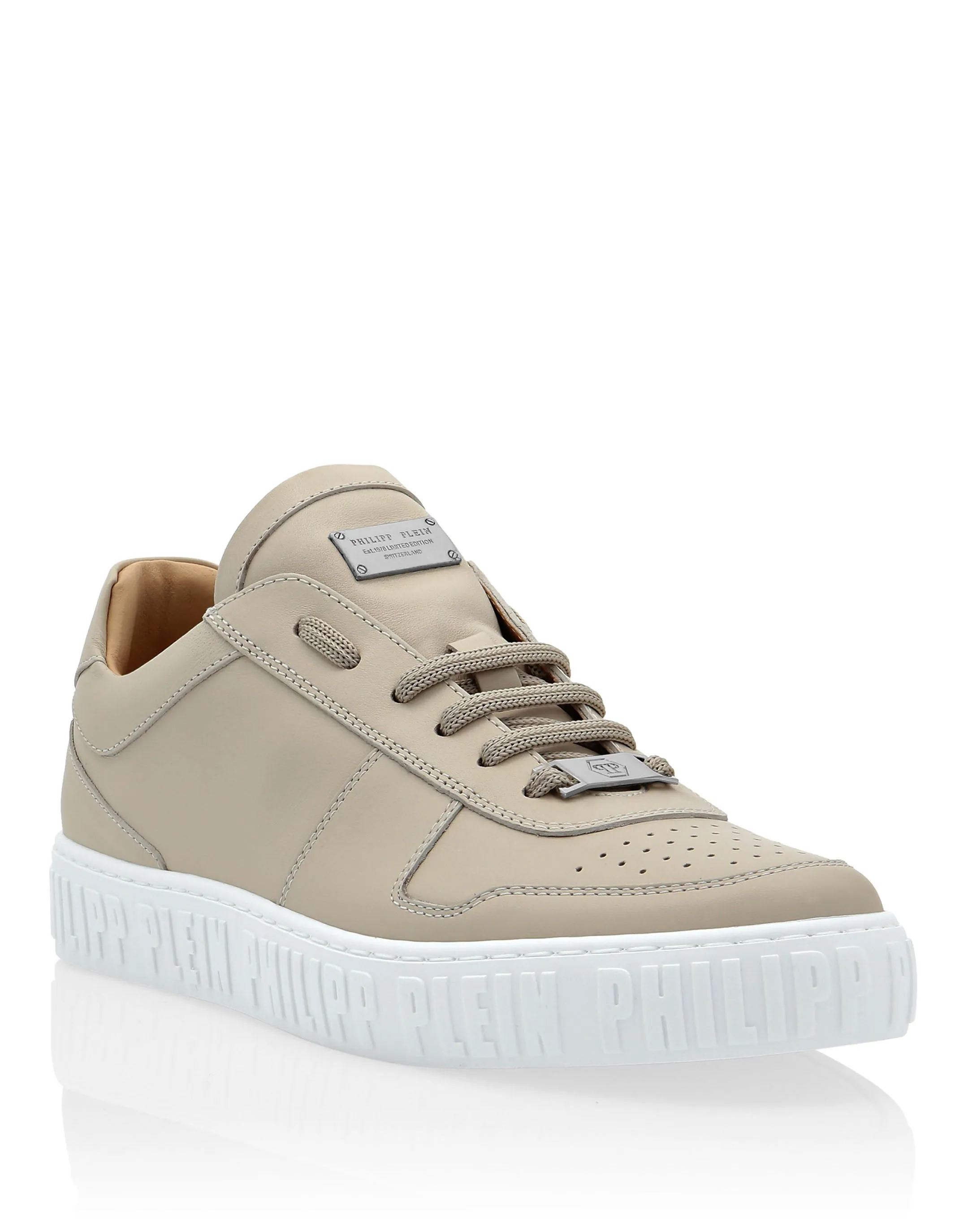 Leather Lo-Top Sneakers King Power