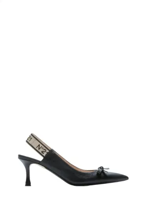 Leather Slingback Pumps
