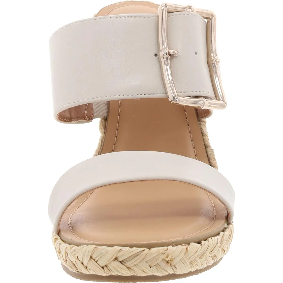 LeeLee Womens Cork Strappy Heels