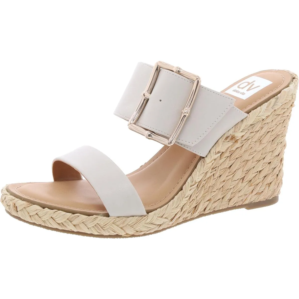 LeeLee Womens Cork Strappy Heels