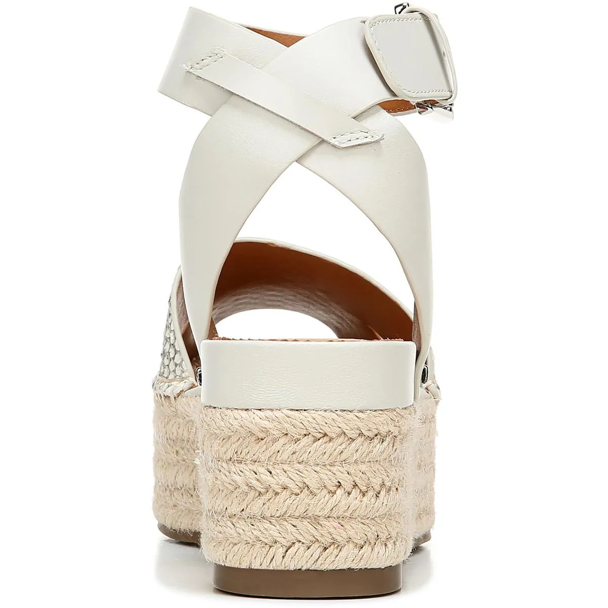 Lexie Womens Leather Ankle Strap Platform Sandals