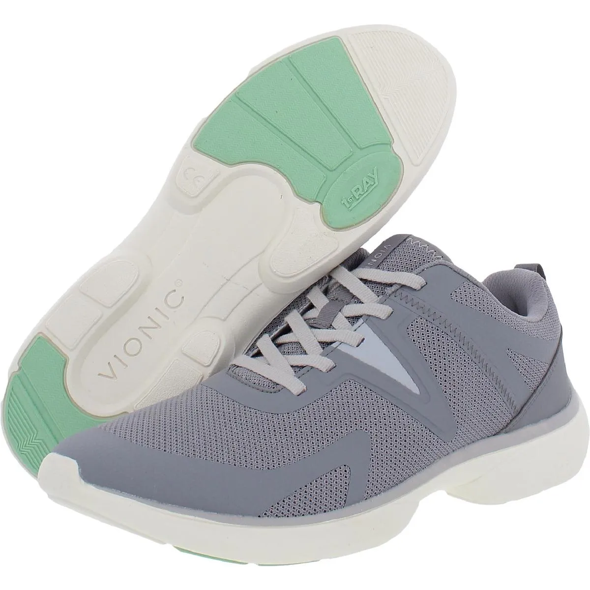 Leyo Womens Mixed Media Lace Up Casual and Fashion Sneakers