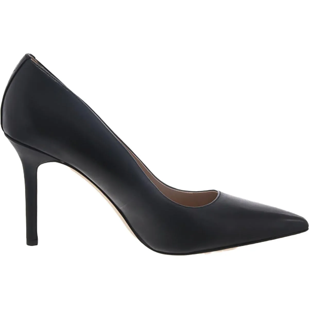 Lindella Womens Leather Slip On Pointed Toe Heels