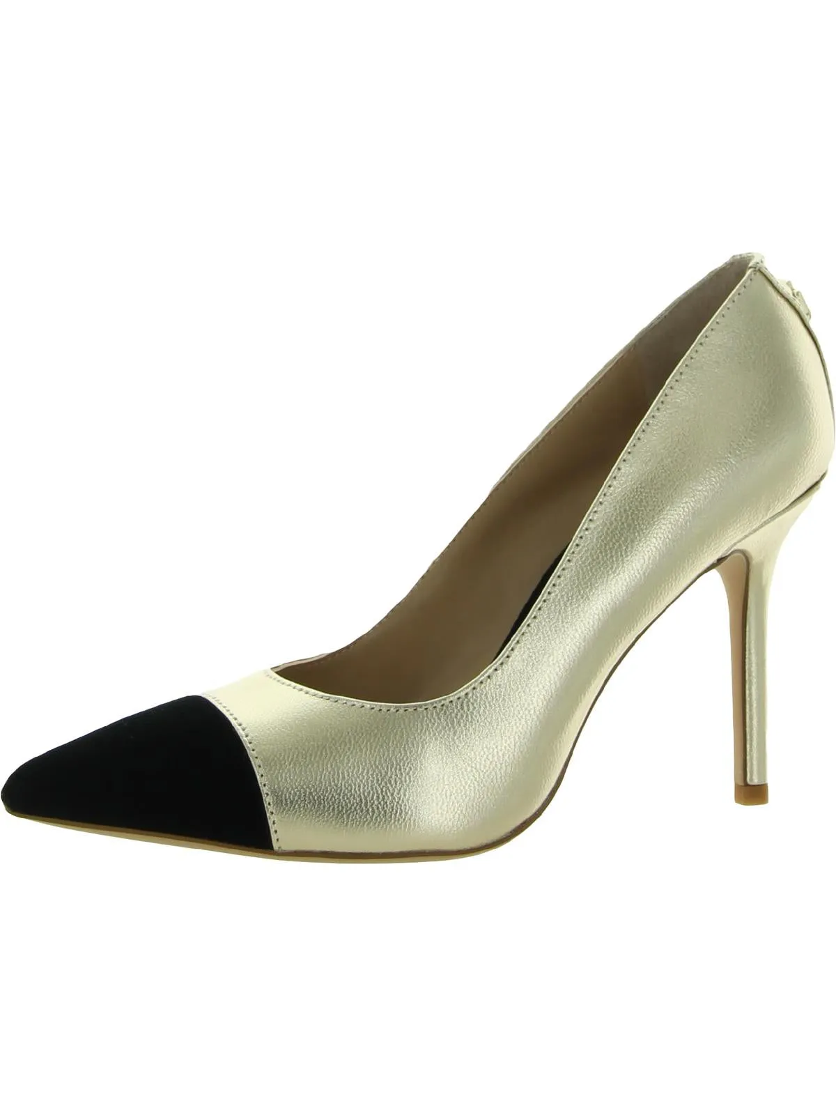 Lindella Womens Leather Slip On Pointed Toe Heels