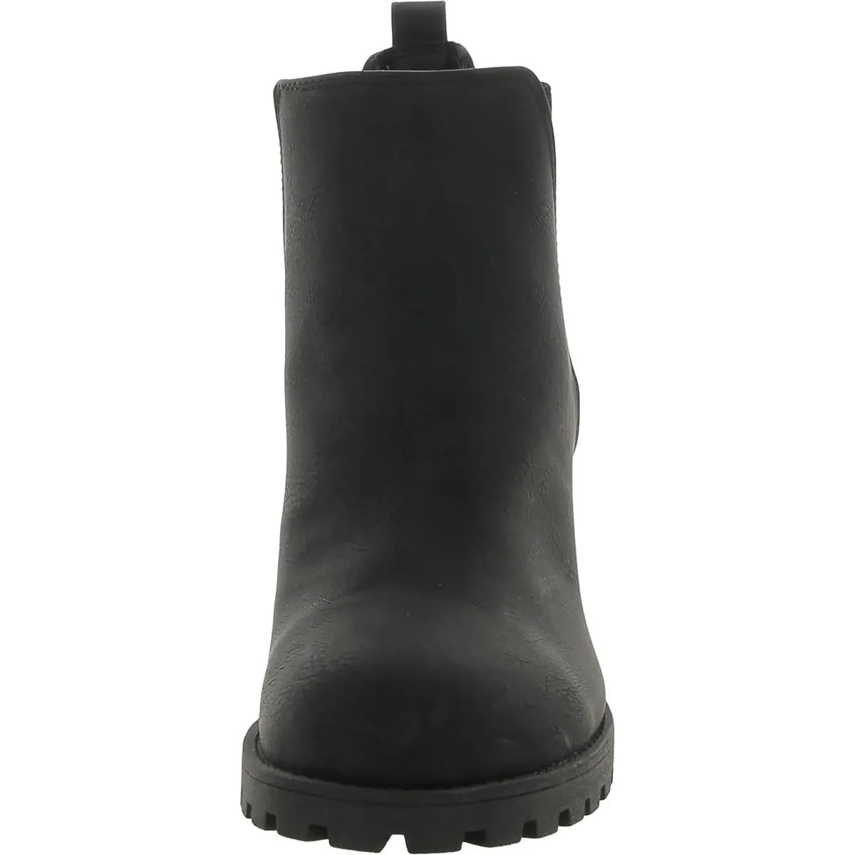 Lita Womens Faux Leather Ankle Chelsea Boots