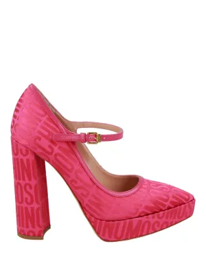 Logo Jacquard Mary Jane Pumps