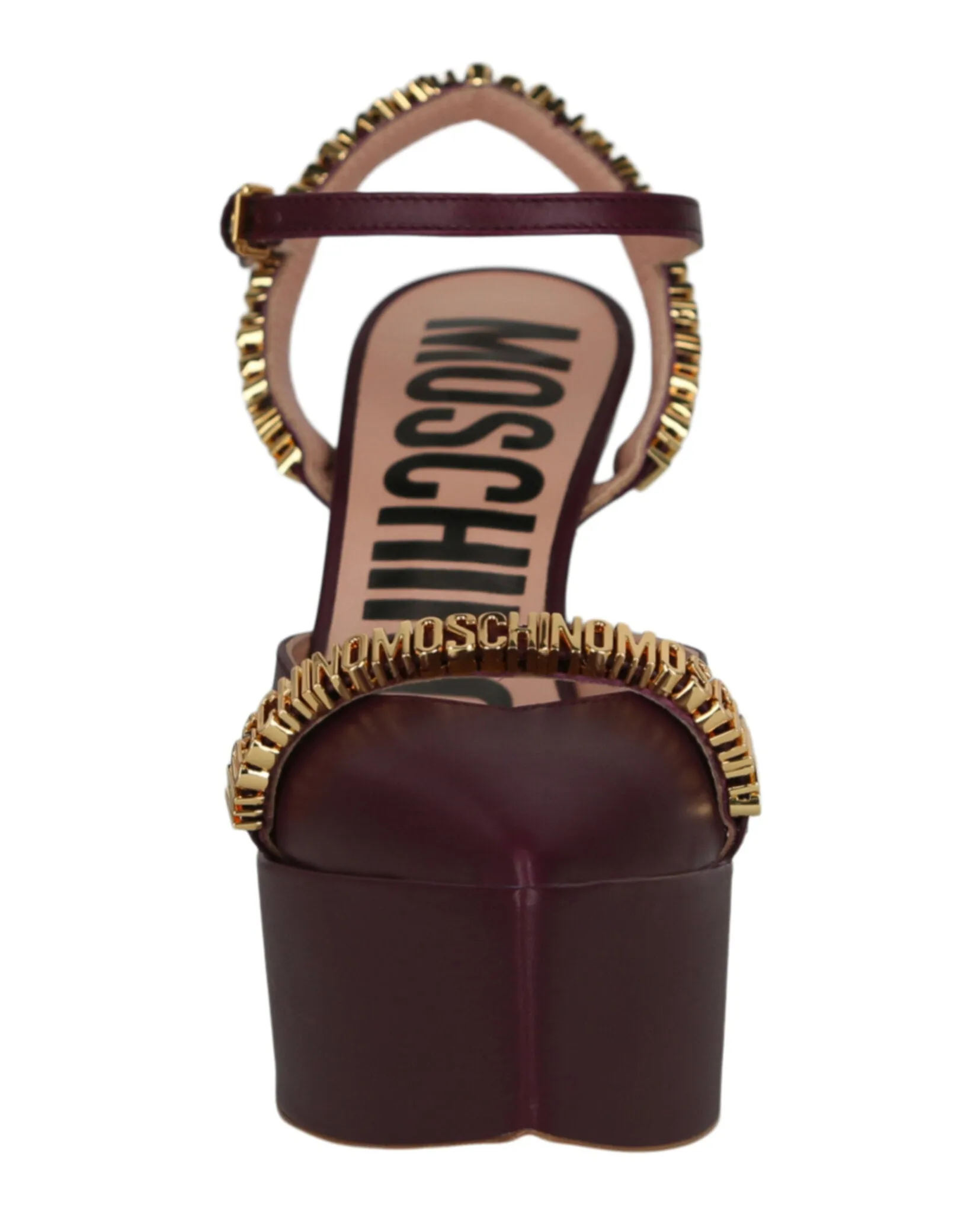 Logo Lettering Ankle Strap Pumps