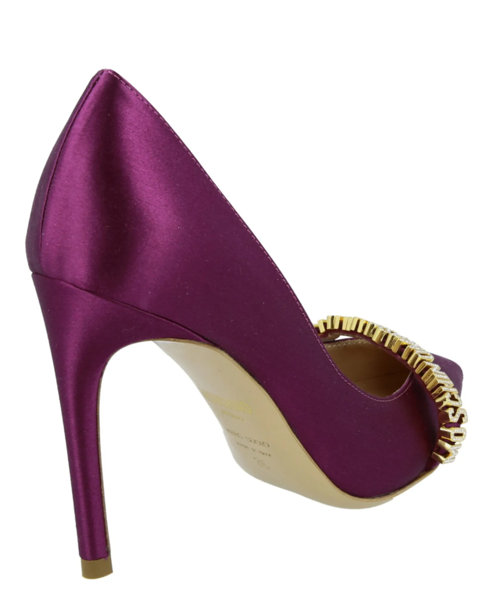 Logo Lettering Satin Pumps