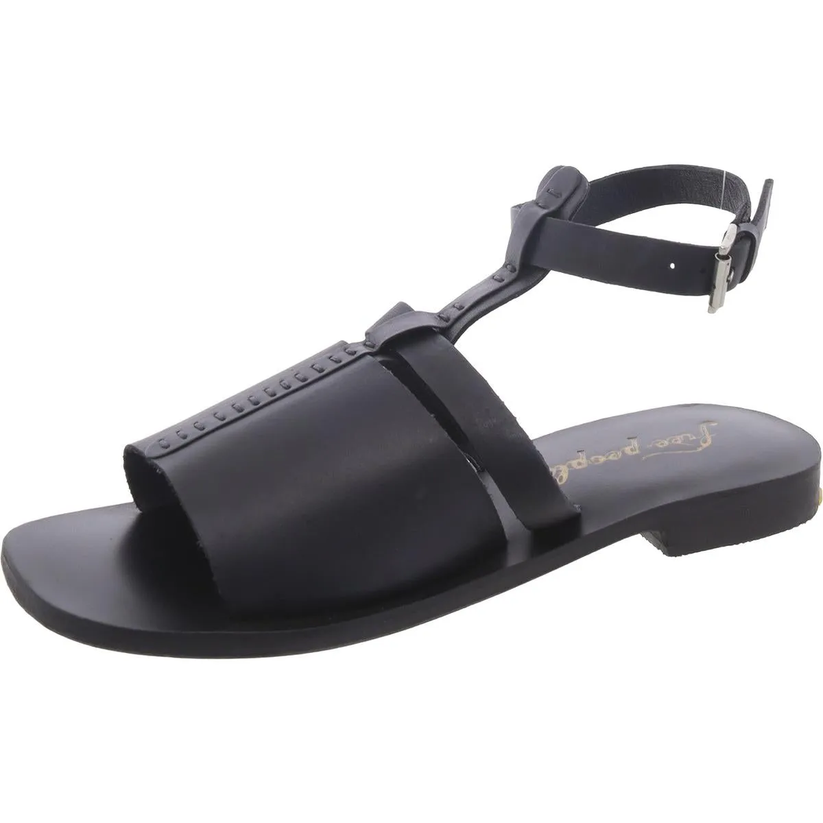 Long Weekend Womens Leather Slip On Slingback Sandals