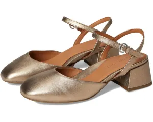 Lucinda Gravel Leather In Gold