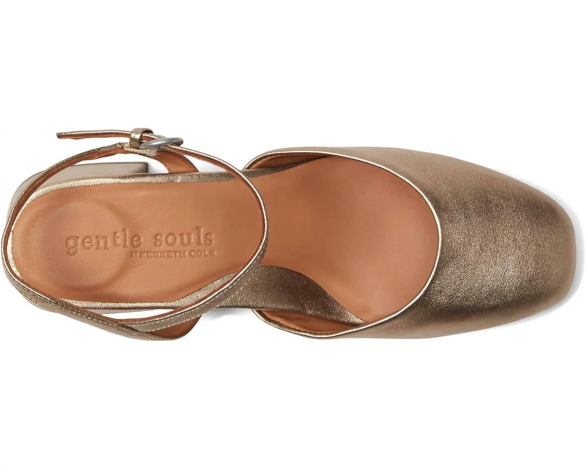 Lucinda Gravel Leather In Gold